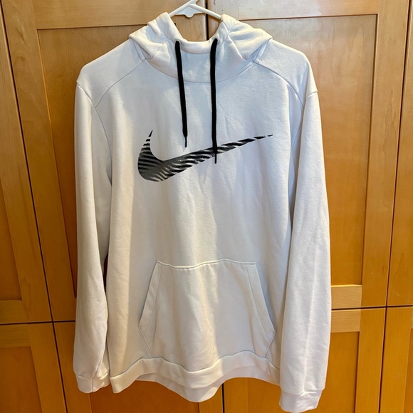 Nike Dri-Fit White Hoodie Trademark Swoosh - XL - Picture 1 of 6